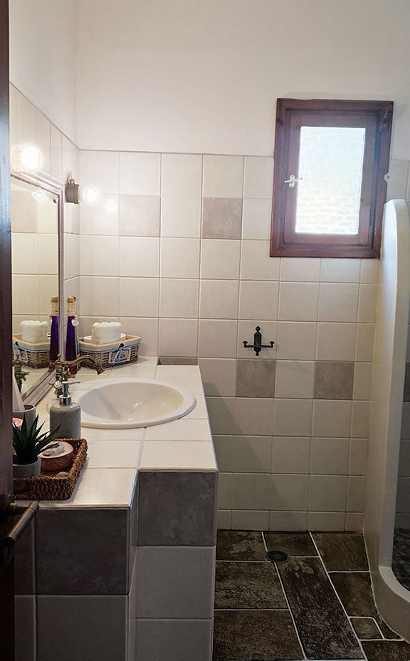 Bathroom at Villa Vathi