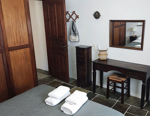 Master bedroom at Villa Vathi