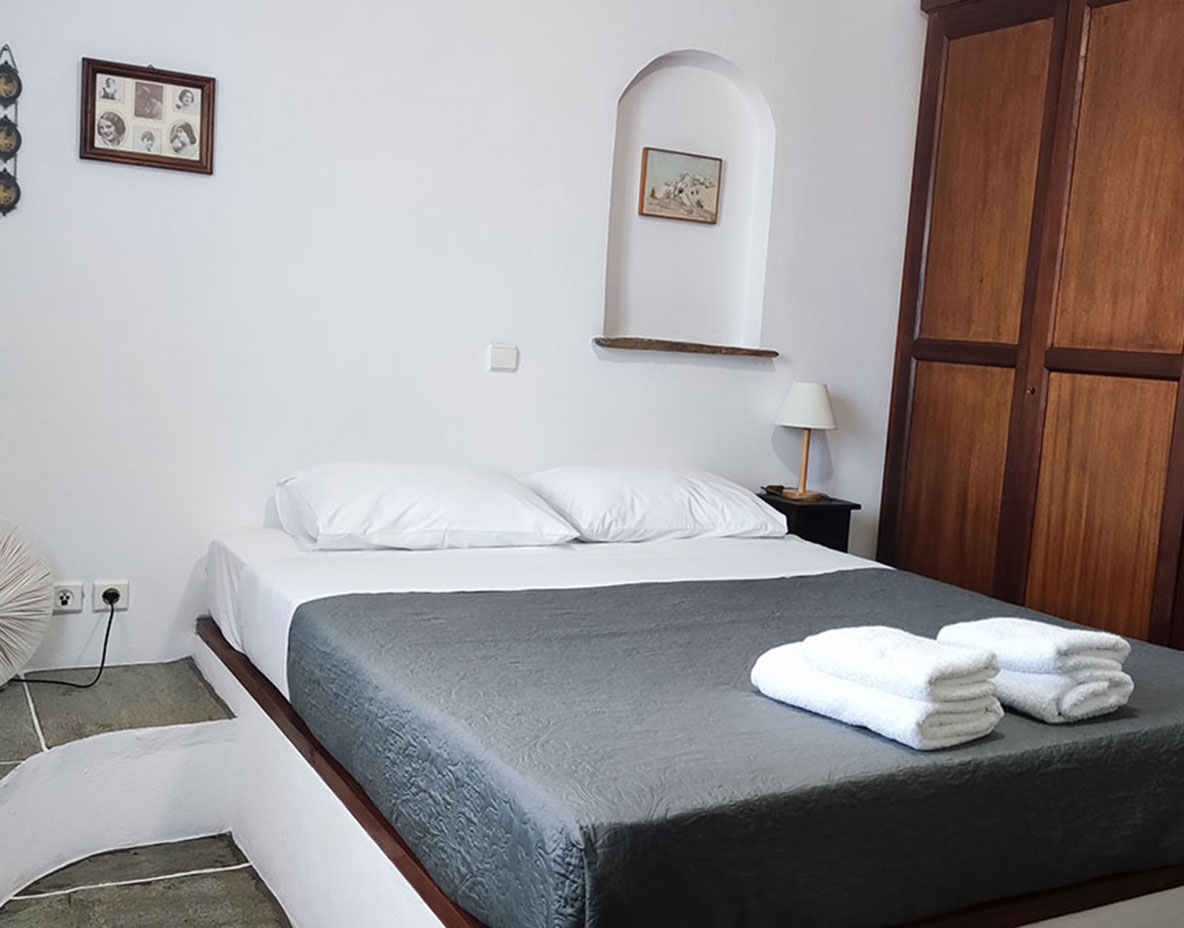 The master bedroom with double bed